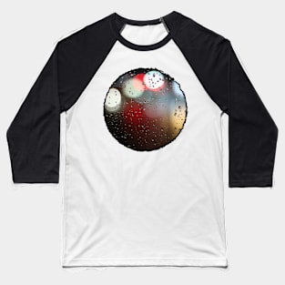 Bokeh Scribble Circle Frame Baseball T-Shirt